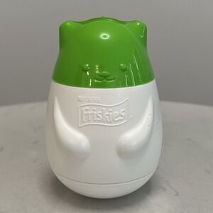 Friskies Purina Pull 'n Play Cat Treat Dispenser Wobbert Wobbles Rolls Toy Only
